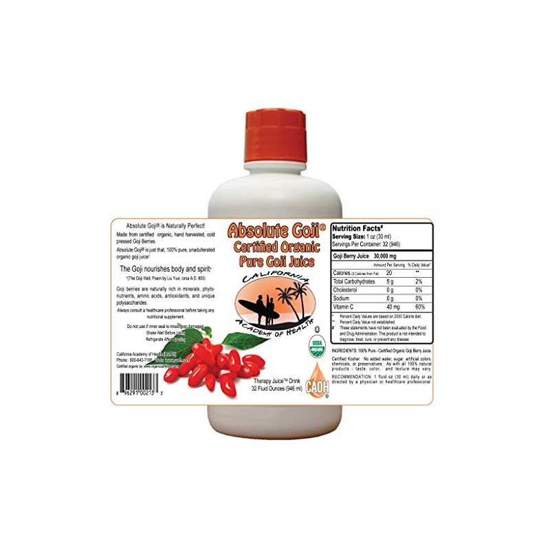 Absolute Goji - Pure Organic Goji Juice from CAOH (1