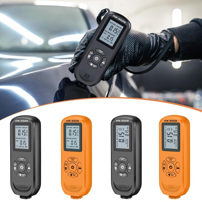 HW 300S Car Paint Film Thickness Gauge with Backlight Large