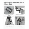WESTBRONCO Small Sling Bag for Women Nylon Crossbody Sling Backpck