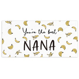 KSDUT Best Nana Gifts Beach Towel - Banana Great Nana Mothers Day Pool Towels Microfiber Absorb Water Travel Towels 60x30 Inches for Bathtroom Yoga, Gifts for Grandmother Nana Grandma