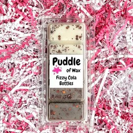 Puddle of Wax - Fizzy Cola Bottles Soy Wax Melt Snap Bar - 50g - Sweet Scent - Vegan Friendly - Made in the UK