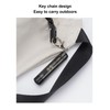 Keychain Flashlight Plastic 2 Lighting Mode Magnetic USB Rechargeable Portable