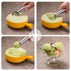Cuchara de helado grande de 7 pulgadas antiadherente y anticongelante,