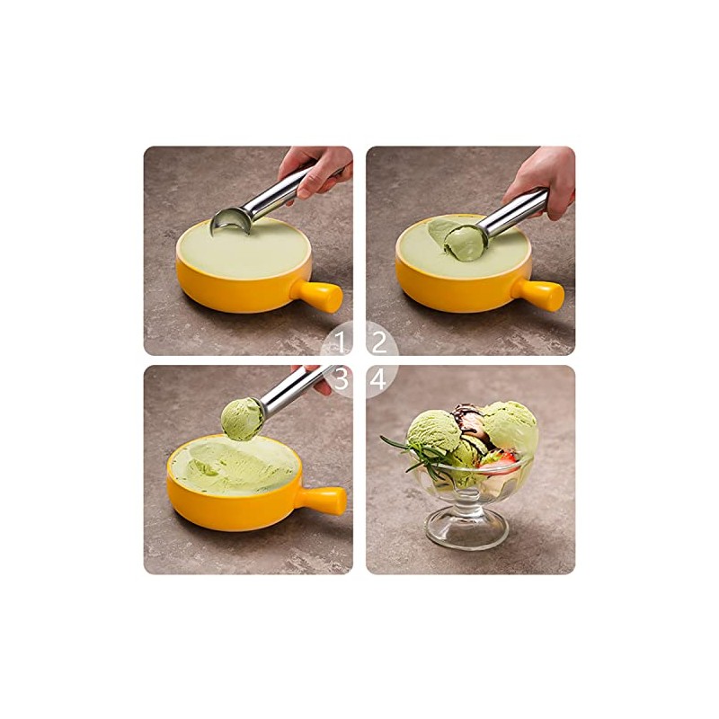 Cuchara de helado grande de 7 pulgadas antiadherente y anticongelante,