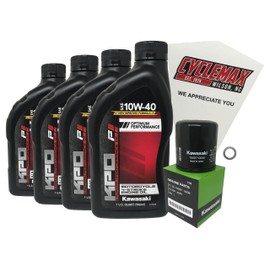 Cyclemax Oil Change Kit compatible with 2005-2008 Kawasaki Vulcan 1600 Nomad