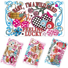 Rngmsi Credit Debit Card Skin - 4 Pcs Pink Cherry Strawberry Debit Card Stickers Waterproof Decal Cover Set for DIY Key Transportation Credit Cards Removable Sticker