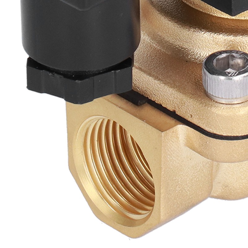 2 Way Solenoid Valve Brass Solar Electric Normally Closed Pipeline