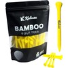 Kaluza Eco-Friendly Bamboo Golf Tees - 50 Pieces | 70mm