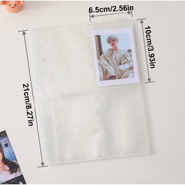 Lora Rossie Kpop Photocard Binder 3 Inch Kpop Photocard Holder Book with 50pcs Holographic Card Sleeves & Kpop Photocard Korean Stickers, A5 Binder Photocard Album with 200 Pockets 25pcs Inner Pages