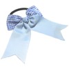1 x 4" Gingham Bow Cheerleader Hair Bobble Girls Elastic