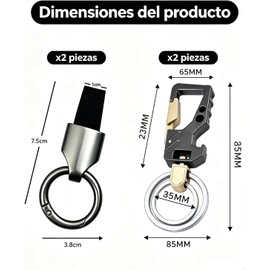 4 Llaveros Para Auto, Llaveros Para Hombre Con Abrebotellas Integrado, Organizador De Llaves De Coche Con Diseño En Aleación De Zinc y Ante, Perfecto Para Conductores y Entusiastas Del Aire Libre