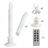 Flameless Candles with Remote Timers for Window 6PCS Battery Window