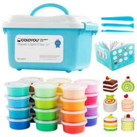 COLOYOU 24 Color Blue Box Clay