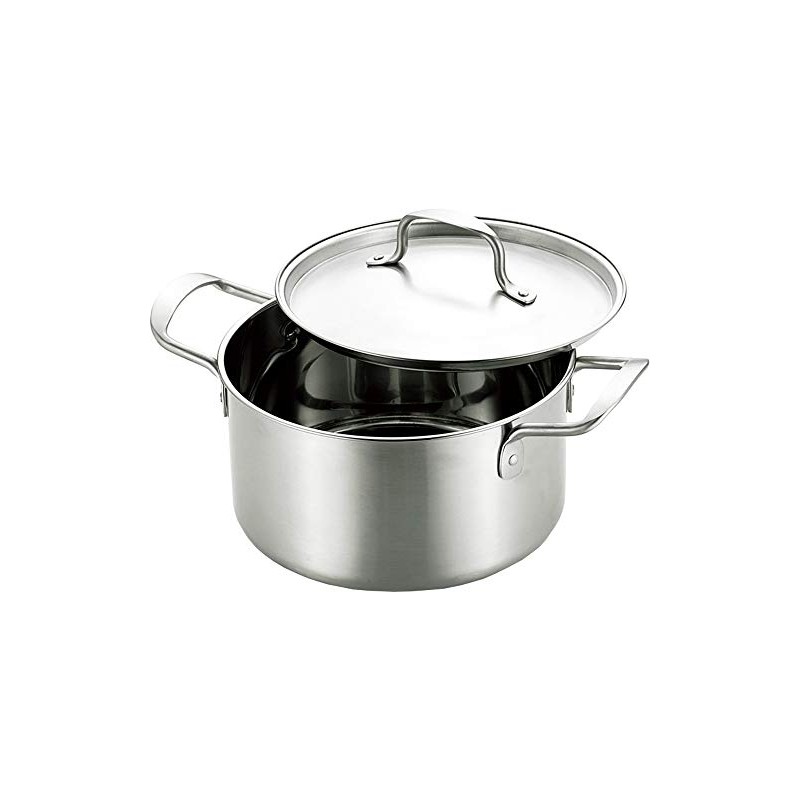 Chef's Pot CPW-200 Double Handled Pot, 7.9 inches (20 cm),