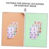 Gatuida 11pcs Glitter Toenail Stickers Rainbow Full Nail Wraps for