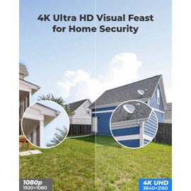 Reolink 4K PoE CCTV Camera with Human/Vehicle Detection, Ultra HD Home Security Camera Outdoor IP67 Waterproof Smart Motion Alert Audio Recording Time Lapse Surveillance Dome Camera, RLC-820A Black
