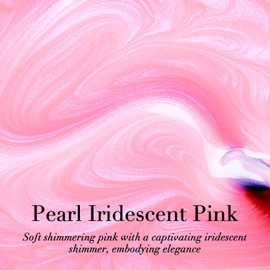 AZUREBEAUTY Vegan Glitter Pearl Nail Polish, Shimmer Pink Quick Dry, Natural Lustrous Enamel for DIY Manicure & Pedicure Salon-Quality for Women 10ml