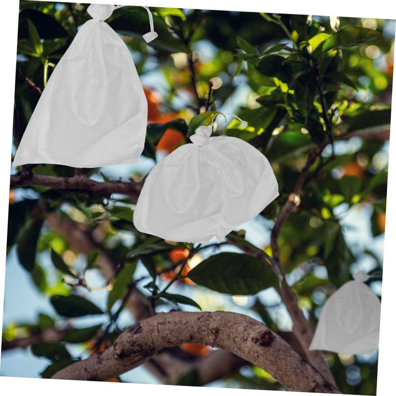 BESPORTBLE 100pcs Eco-Friendly Biodegradable Plant Grow Bags Fruit Mesh Bags