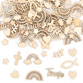 Table Decoration for First Day of School, Pack of 100 Confetti Confetti Wooden Table Decoration for Decoration First Day of School Boy Girl (Scatter Decoration-4)