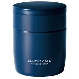 Asvel (アスベル) Insulated Lunch Box Soup Bottle SR300 with Spoon 300 ml Navy Cold Fruits A3218