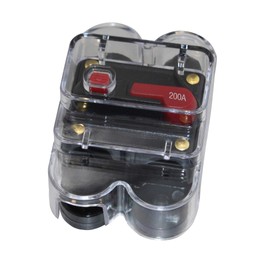 200A Car Audio Inline Circuit Breaker Fuse for 12V-48V Protection Waterproof 01C-200A