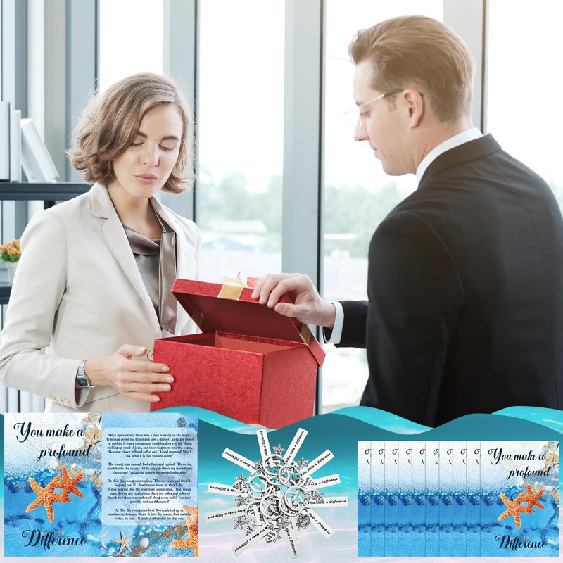 90 Pcs Starfish Story Gifts Mini Keepsake Appreciation Notecards Set