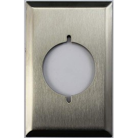 Over Sized Jumbo Satin Stainless Steel Electric Dryer Outlet Wall Plate