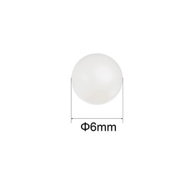 uxcell 50pcs 6mm Nylon Solid Plastic Bearing Balls G1 Precision