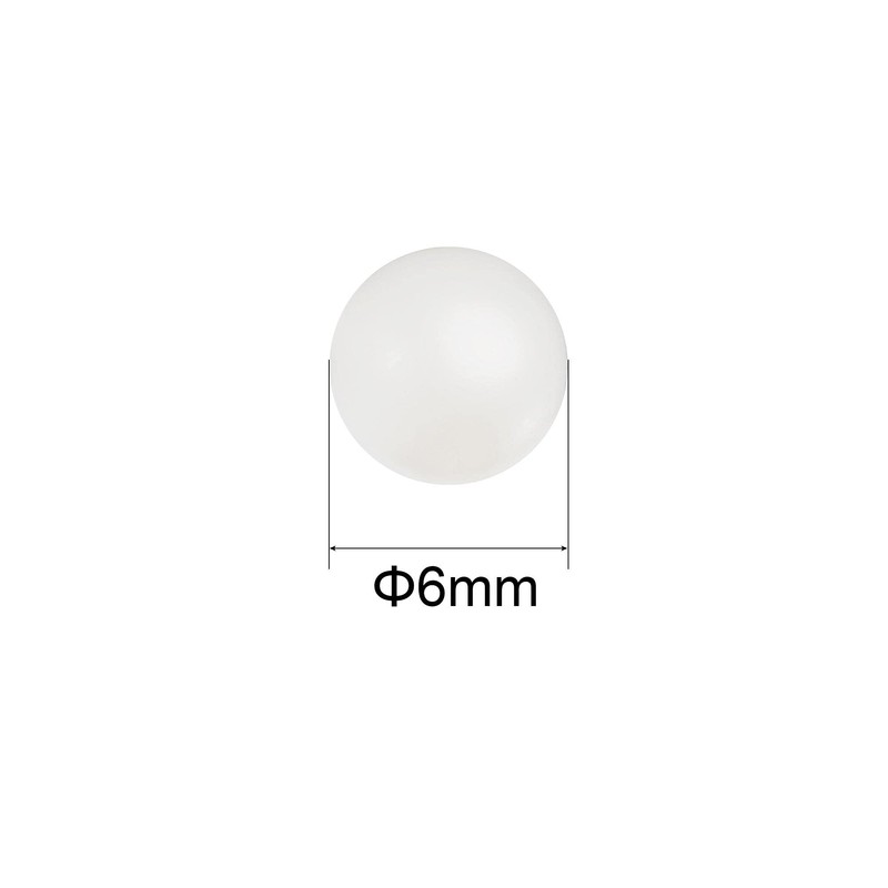 uxcell 50pcs 6mm Nylon Solid Plastic Bearing Balls G1 Precision