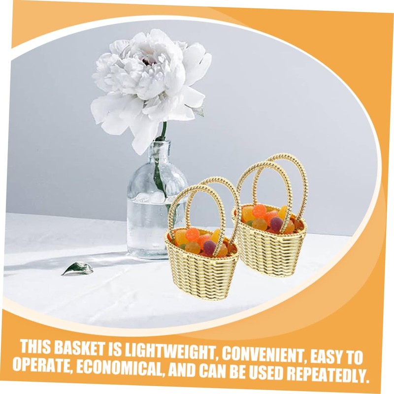 KOMBIUDA 24pcs Party Candy Baskets Elegant Storage Baskets for Weddings