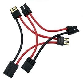 FLY RC 2Packs RC Lipo Battery Serial Series Connector Adapter Wire Connection Compatible with E Revo LiPO Slash Serial Series Dual Batteries