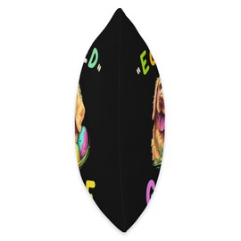 golden retriever fans of chocolate egg hunt Golden Retriever Lovers Costume Easter Eggs Funny Throw Pillow, 16x16, Multicolor