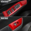 XITER 4PCS Red Window Switch Panel Cover Door Armrest Cover