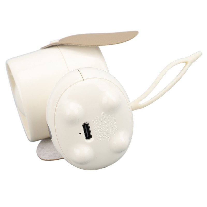 Handheld Fan Cute Cartoon Dog Shaped 3 Speeds Rechargeable Portable