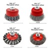 Wire Cup Brush Set Packaged with 4 Different Wire Wheel