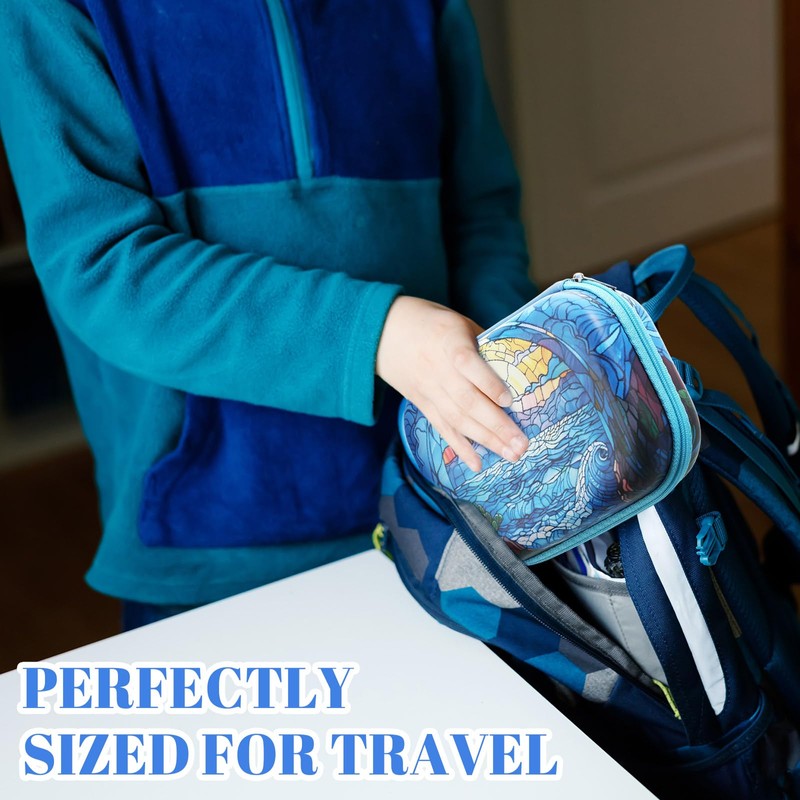 Wonderjune Hard Travel Playing Card Game Case, 300+ Trading Cards