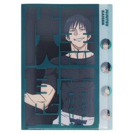 Sun-Star Stationery Jujutsu Kaisen S2137356 Clear File, Die Cut, Kaitama and Tamaori Edition Toji Fushiguro