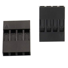 Raogoodcx 200pcs 2.54mm 1x4p Dupont Connector Housing Female for Dupont Cable and Jumper Wire