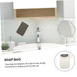 IWOWHERO 5 Pack Soap Linen Soap Saver Exfoliating Foaming Flip-top Gentle on Skin