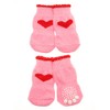 UrbanPup Pink Hearts Pet Socks (Large - Dog Foot Width: