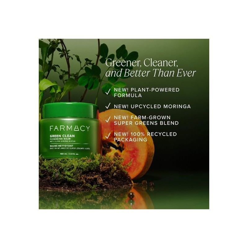 Farmacy Green Clean Makeup Removing Cleansing Balm 3.4 oz /
