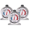 Vilike Fridge Thermometer(-20~80)3Pcs, 4 Color Scope/Stainless Steel Freezer Thermometer,With Hook