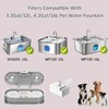 Dog Water Fountain Filters Fit for WF120/WF160/DYSJ01 Pet Water Fountain