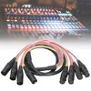 1.5m XLR Audio Cable 4 Channel Splitter Cable Microphone Speaker
