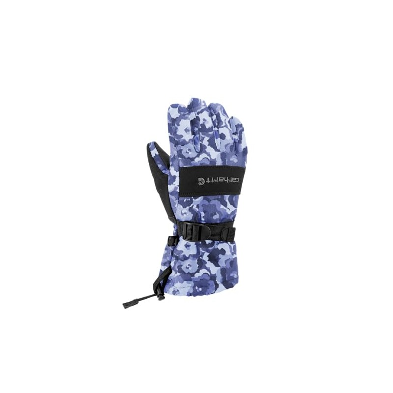 Carhartt Juniors' Waterproof Insulated Gauntlet Glove, Floral Camo, Medium