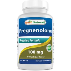 Best Naturals Pregnenolone 100 mg 120 Tablets (120 Count (Pack of 1))