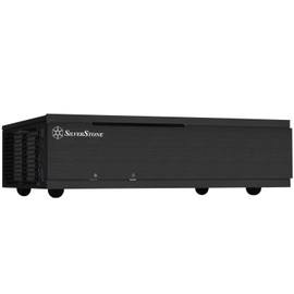 SilverStone Technology Milo ML06-E Slim Mini-ITX Media Center/HTPC Case, SST-ML06B-E, Black