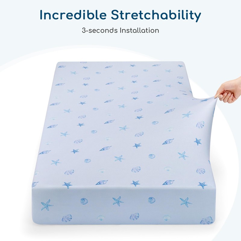 Yukkidds Next to Me Crib Sheets Fitted 83x50cm Baby Bedside