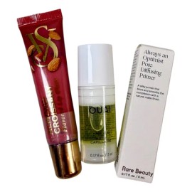 Rare Beauty Primer Mini 5ml, Ouai Hair Oil, Victoria S Gloss