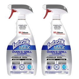 Fantastik Max Oven & Grill Cleaner Spray, Cleans Inside and Out, 32 Oz (Pack of 2)